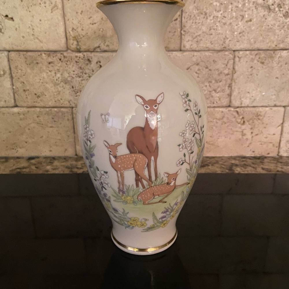Lenox Collection Limited Edition Mother’s Day 1984 Gold Trim Vase